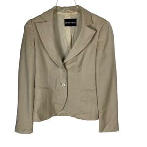Women’s Emporio Armani Vintage Beige Blazer Size 10 US!
